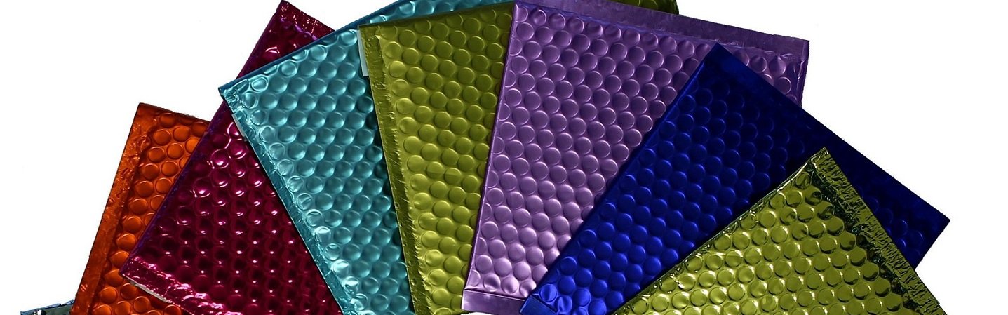 Luftpolstertaschen farbig metallic