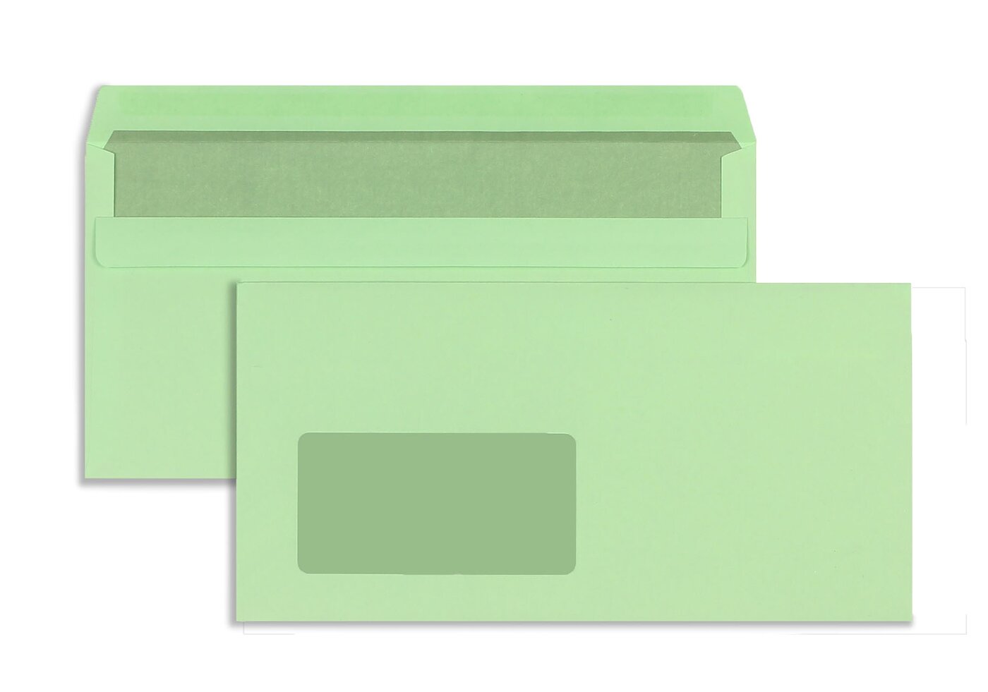 Briefumschläge DIN-Lang Grün Briefumschlag Kuvert Briefkuvert Umschlag 