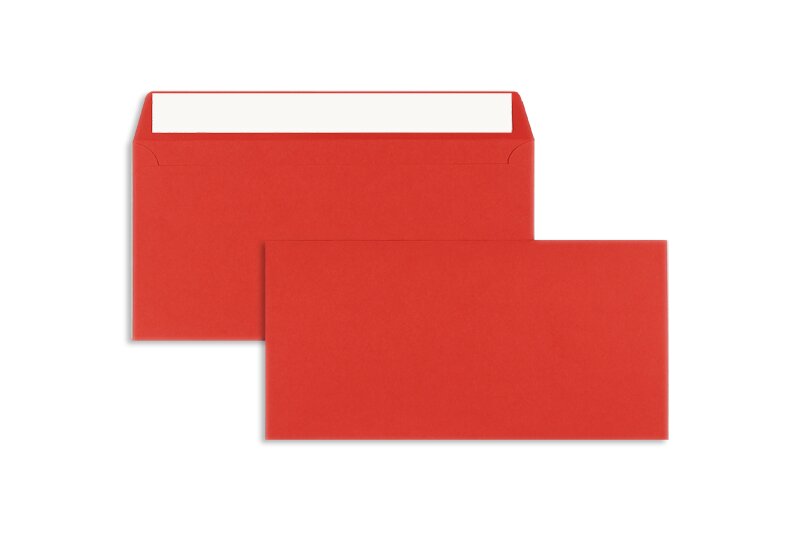 Kuvert Briefumschläge Hüllen 5 Umschläge 120g Kirsch Rot C6 Briefumschlag 