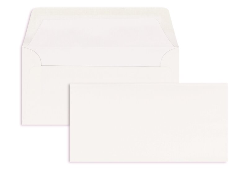 2000 Briefumschläge DIN lang mit Fenster 110 x 220 selbstklebend Umschläge weiß 
